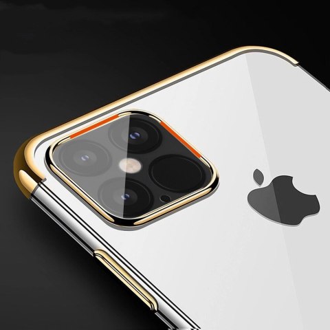 Clear Color case żelowy pokrowiec etui z metaliczną ramką iPhone 12 mini czarny Clear Color case żelowy pokrowiec etui z metaliczną ramką iPhone 12 mini czarny