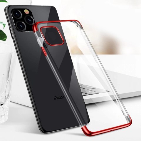 Clear Color case żelowy pokrowiec etui z metaliczną ramką iPhone 12 mini czarny Clear Color case żelowy pokrowiec etui z metaliczną ramką iPhone 12 mini czarny