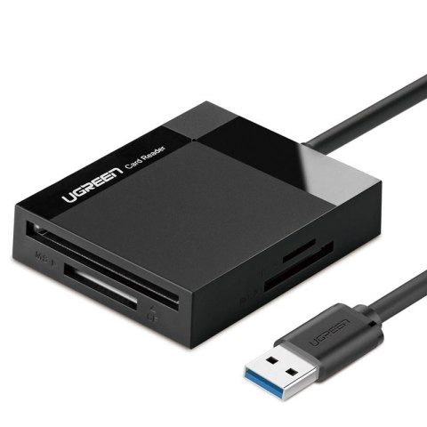 Czytnik kart pamięci Ugreen CR125 SD / micro SD / CF / MS z kablem USB 3.0 0.5m - czarny Czytnik kart pamięci Ugreen CR125 SD / micro SD / CF / MS z kablem USB 3.0 0.5m - czarny