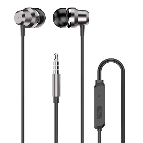 Dudao dokanałowe słuchawki zestaw słuchawkowy z pilotem i mikrofonem 3,5 mm mini jack srebrny (X10 Pro silver) Dudao dokanałowe słuchawki zestaw słuchawkowy z pilotem i mikrofonem 3,5 mm mini jack srebrny (X10 Pro silver)