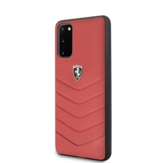 Etui Ferrari Heritage Quilted na Samsung Galaxy S20 - czerwone