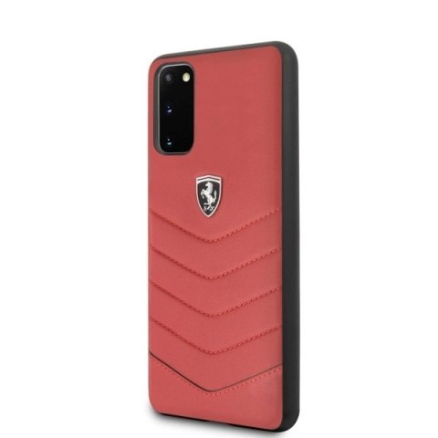Etui Ferrari Heritage Quilted na Samsung Galaxy S20 - czerwone Etui Ferrari Heritage Quilted na Samsung Galaxy S20 - czerwone