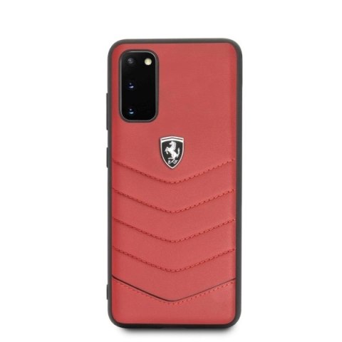 Etui Ferrari Heritage Quilted na Samsung Galaxy S20 - czerwone Etui Ferrari Heritage Quilted na Samsung Galaxy S20 - czerwone