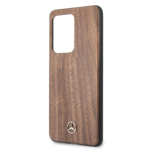 Etui Mercedes Wood Line Walnut na Samsung Galaxy S20 Ultra - brązowe Etui Mercedes Wood Line Walnut na Samsung Galaxy S20 Ultra - brązowe