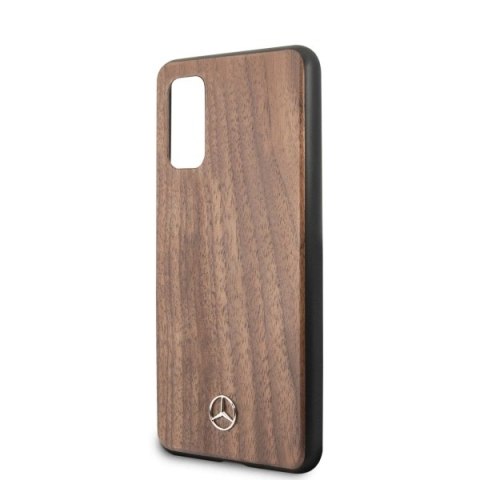 Etui Mercedes Wood Line Walnut na Samsung Galaxy S20 - brązowe Etui Mercedes Wood Line Walnut na Samsung Galaxy S20 - brązowe