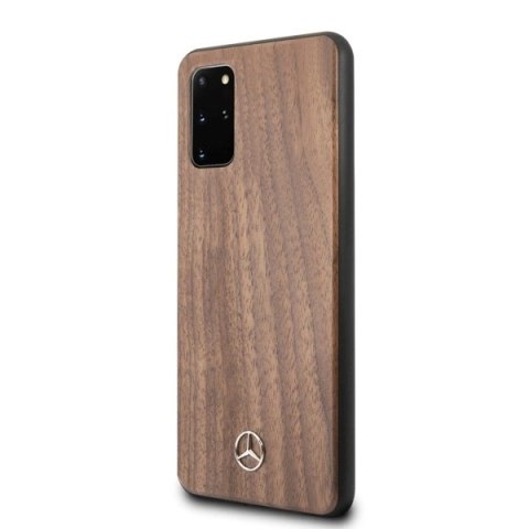 Etui Mercedes Wood Line Walnut na Samsung Galaxy S20+ - brązowe Etui Mercedes Wood Line Walnut na Samsung Galaxy S20+ - brązowe