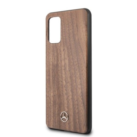 Etui Mercedes Wood Line Walnut na Samsung Galaxy S20+ - brązowe Etui Mercedes Wood Line Walnut na Samsung Galaxy S20+ - brązowe