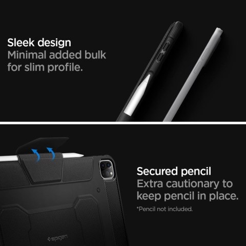 Etui Spigen Rugged Armor Pro na iPad Pro 11'' 2020 / 2021 / 2022 - czarne Etui Spigen Rugged Armor Pro na iPad Pro 11'' 2020 / 2021 / 2022 - czarne
