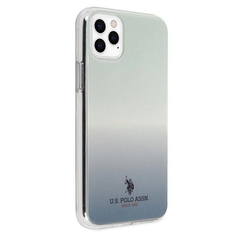 Etui U.S. Polo Assn. Gradient Pattern Collection na iPhone 11 Pro Max - niebieskie Etui U.S. Polo Assn. Gradient Pattern Collection na iPhone 11 Pro Max - niebieskie