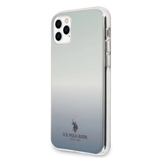 Etui U.S. Polo Assn. Gradient Pattern Collection na iPhone 11 Pro - niebieskie