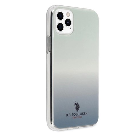 Etui U.S. Polo Assn. Gradient Pattern Collection na iPhone 11 Pro - niebieskie Etui U.S. Polo Assn. Gradient Pattern Collection na iPhone 11 Pro - niebieskie