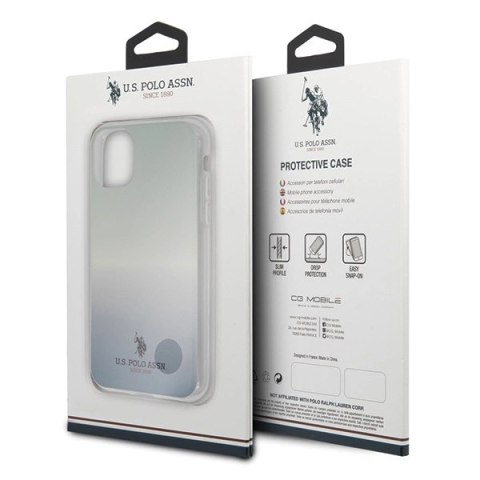 Etui U.S. Polo Assn. Gradient Pattern Collection na iPhone 11 Pro - niebieskie Etui U.S. Polo Assn. Gradient Pattern Collection na iPhone 11 Pro - niebieskie