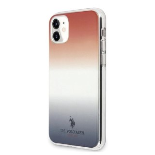 Etui U.S. Polo Assn. Gradient Pattern Collection na iPhone 11 - czerwono-niebieskie