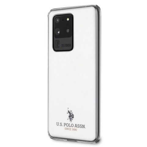 Etui U.S. Polo Assn. Shiny na Samsung Galaxy S20 Ultra - białe Etui U.S. Polo Assn. Shiny na Samsung Galaxy S20 Ultra - białe