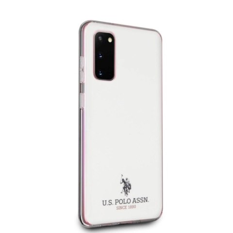 Etui U.S. Polo Assn. Shiny na Samsung Galaxy S20 - białe Etui U.S. Polo Assn. Shiny na Samsung Galaxy S20 - białe