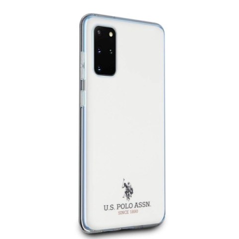 Etui U.S. Polo Assn. Shiny na Samsung Galaxy S20+ - białe Etui U.S. Polo Assn. Shiny na Samsung Galaxy S20+ - białe
