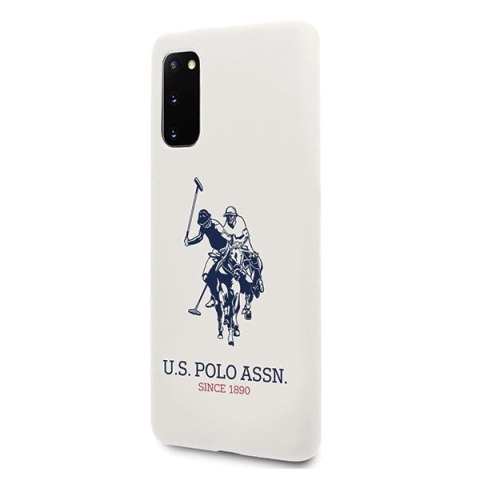 Etui U.S. Polo Assn. Silicone Collection na Samsung Galaxy S20 - białe Etui U.S. Polo Assn. Silicone Collection na Samsung Galaxy S20 - białe