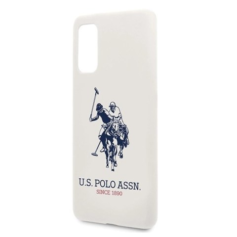 Etui U.S. Polo Assn. Silicone Collection na Samsung Galaxy S20 - białe Etui U.S. Polo Assn. Silicone Collection na Samsung Galaxy S20 - białe