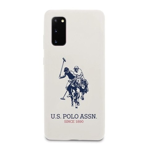 Etui U.S. Polo Assn. Silicone Collection na Samsung Galaxy S20 - białe Etui U.S. Polo Assn. Silicone Collection na Samsung Galaxy S20 - białe