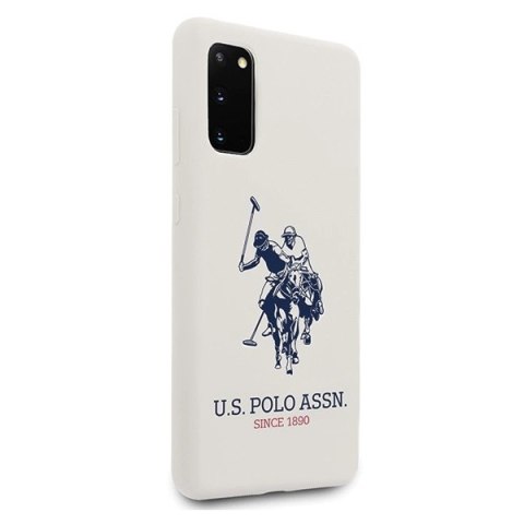 Etui U.S. Polo Assn. Silicone Collection na Samsung Galaxy S20 - białe Etui U.S. Polo Assn. Silicone Collection na Samsung Galaxy S20 - białe