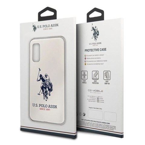 Etui U.S. Polo Assn. Silicone Collection na Samsung Galaxy S20 - białe Etui U.S. Polo Assn. Silicone Collection na Samsung Galaxy S20 - białe