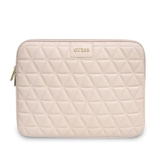 Pokrowiec Guess Quilted na laptopa 13'' - różowy