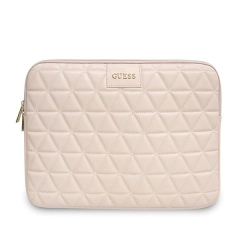Pokrowiec Guess Quilted na laptopa 13'' - różowy Pokrowiec Guess Quilted na laptopa 13'' - różowy