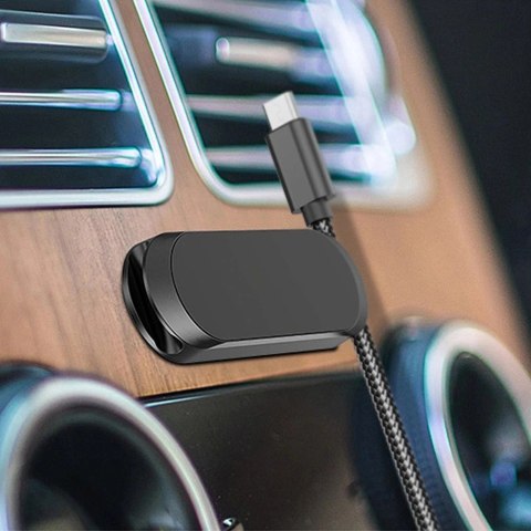 Samoprzylepny magnetyczny uchwyt samochodowy na deskę rozdzielczą czarny Samoprzylepny magnetyczny uchwyt samochodowy na deskę rozdzielczą czarny