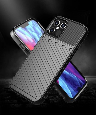 Thunder Case elastyczne pancerne etui pokrowiec iPhone 12 Pro Max zielony
