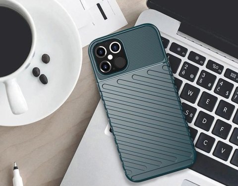 Thunder Case elastyczne pancerne etui pokrowiec iPhone 12 Pro Max zielony Thunder Case elastyczne pancerne etui pokrowiec iPhone 12 Pro Max zielony