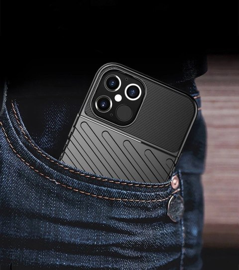 Thunder Case elastyczne pancerne etui pokrowiec iPhone 12 Pro Max zielony Thunder Case elastyczne pancerne etui pokrowiec iPhone 12 Pro Max zielony