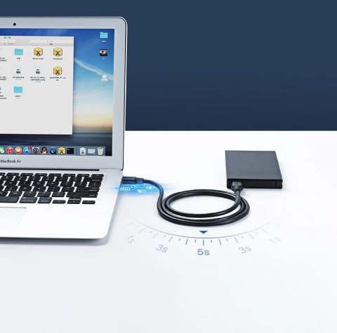 Ugreen kabel przewód USB 2.0 (męski) - USB 2.0 (męski) 0,5 m czarny (US128 10308) Ugreen kabel przewód USB 2.0 (męski) - USB 2.0 (męski) 0,5 m czarny (US128 10308)