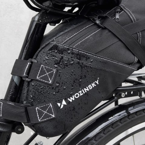 Wozinsky pojemna torba rowerowa pod siodełko torba podsiodłowa duża 12 l czarny (WBB9BK) Wozinsky pojemna torba rowerowa pod siodełko torba podsiodłowa duża 12 l czarny (WBB9BK)