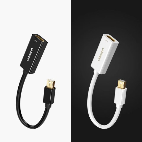 Adapter Ugreen MD112 10460 mini DisplayPort (męski) / HDMI (żeński) FHD 1080p - biały Adapter Ugreen MD112 10460 mini DisplayPort (męski) / HDMI (żeński) FHD 1080p - biały