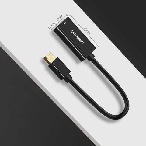 Adapter Ugreen MD112 10460 mini DisplayPort (męski) / HDMI (żeński) FHD 1080p - biały Adapter Ugreen MD112 10460 mini DisplayPort (męski) / HDMI (żeński) FHD 1080p - biały