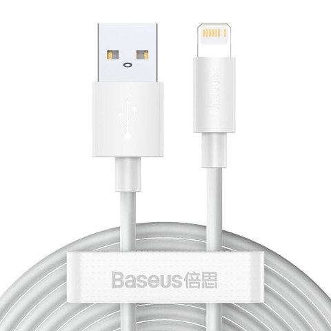 Baseus 2x kabel USB - Lightning szybkie ładowanie Power Delivery 1,5 m biały (TZCALZJ-02) Baseus 2x kabel USB - Lightning szybkie ładowanie Power Delivery 1,5 m biały (TZCALZJ-02)