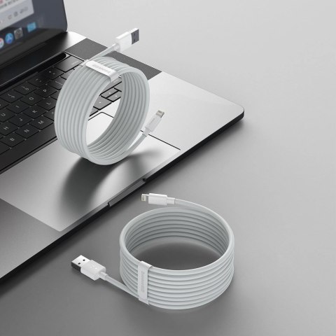 Baseus 2x kabel USB - Lightning szybkie ładowanie Power Delivery 1,5 m biały (TZCALZJ-02) Baseus 2x kabel USB - Lightning szybkie ładowanie Power Delivery 1,5 m biały (TZCALZJ-02)