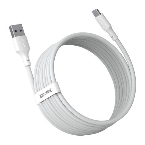 Baseus 2x kabel USB - USB Typ C szybkie ładowanie Power Delivery Quick Charge 40 W 5 A 1,5 m biały (TZCATZJ-02) Baseus 2x kabel USB - USB Typ C szybkie ładowanie Power Delivery Quick Charge 40 W 5 A 1,5 m biały (TZCATZJ-02)