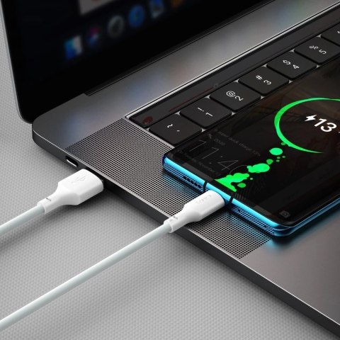 Baseus 2x kabel USB - USB Typ C szybkie ładowanie Power Delivery Quick Charge 40 W 5 A 1,5 m biały (TZCATZJ-02) Baseus 2x kabel USB - USB Typ C szybkie ładowanie Power Delivery Quick Charge 40 W 5 A 1,5 m biały (TZCATZJ-02)