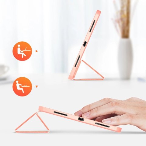 DUX DUCIS Domo składany pokrowiec etui na tablet podstawka iPad Air 2020 różowy (brak Smart Sleep) DUX DUCIS Domo składany pokrowiec etui na tablet podstawka iPad Air 2020 różowy (brak Smart Sleep)