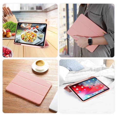DUX DUCIS Domo składany pokrowiec etui na tablet podstawka iPad Air 2020 różowy (brak Smart Sleep) DUX DUCIS Domo składany pokrowiec etui na tablet podstawka iPad Air 2020 różowy (brak Smart Sleep)