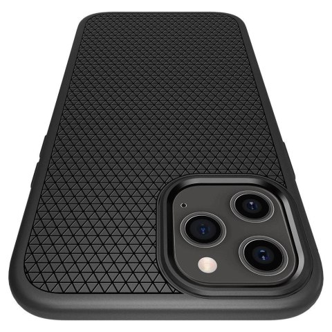 Etui Spigen Liquid Air na iPhone 12 / iPhone 12 Pro - czarny mat