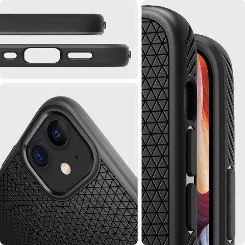 Etui Spigen Liquid Air na iPhone 12 mini - czarny mat Etui Spigen Liquid Air na iPhone 12 mini - czarny mat
