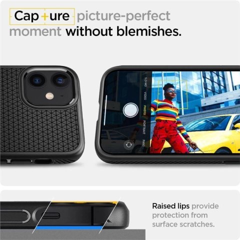 Etui Spigen Liquid Air na iPhone 12 mini - czarny mat Etui Spigen Liquid Air na iPhone 12 mini - czarny mat