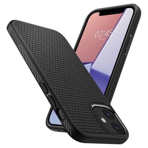 Etui Spigen Liquid Air na iPhone 12 mini - czarny mat Etui Spigen Liquid Air na iPhone 12 mini - czarny mat