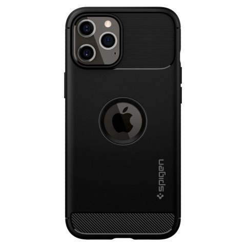 Etui Spigen Rugged Armor na iPhone 12 / iPhone 12 Pro - czarny mat Etui Spigen Rugged Armor na iPhone 12 / iPhone 12 Pro - czarny mat