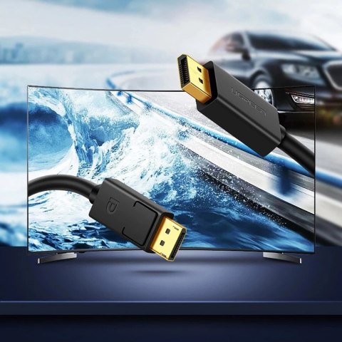 Kabel Ugreen DP102 10211 DisplayPort 1.2 4K / DisplayPort 1.2 4K 2 m - czarny Kabel Ugreen DP102 10211 DisplayPort 1.2 4K / DisplayPort 1.2 4K 2 m - czarny