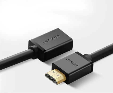 Kabel Ugreen HD107 10140 HDMI (męski) - HDMI (żeński) 4K 0.5 m - czarny Kabel Ugreen HD107 10140 HDMI (męski) - HDMI (żeński) 4K 0.5 m - czarny