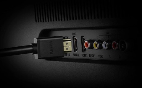 Kabel Ugreen HD107 10140 HDMI (męski) - HDMI (żeński) 4K 0.5 m - czarny Kabel Ugreen HD107 10140 HDMI (męski) - HDMI (żeński) 4K 0.5 m - czarny