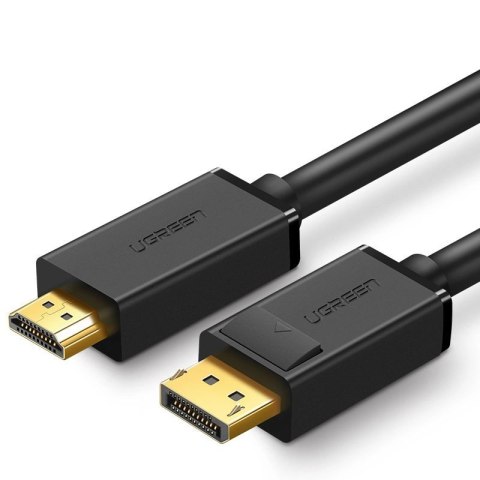 Ugreen jednokierunkowy kabel z DisplayPort na HDMI 4K 30 Hz 32 AWG 1,5 m czarny (DP101 10239) Ugreen jednokierunkowy kabel z DisplayPort na HDMI 4K 30 Hz 32 AWG 1,5 m czarny (DP101 10239)